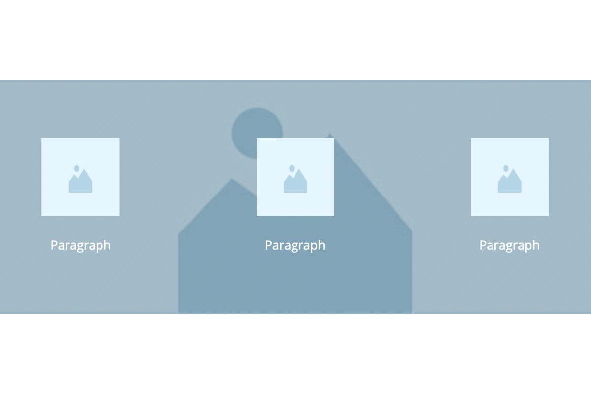 Unterbrecher mit Kontaktdaten und Hintergrundbild - Pinegrow Forest Basic Komponente