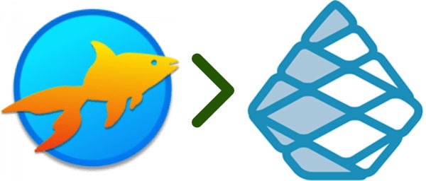 Umstieg von Goldfish zu Pinegrow Icon Von Goldfish zu Pinegrow umsteigen zur Erstellung von Websites auf Mac und PC